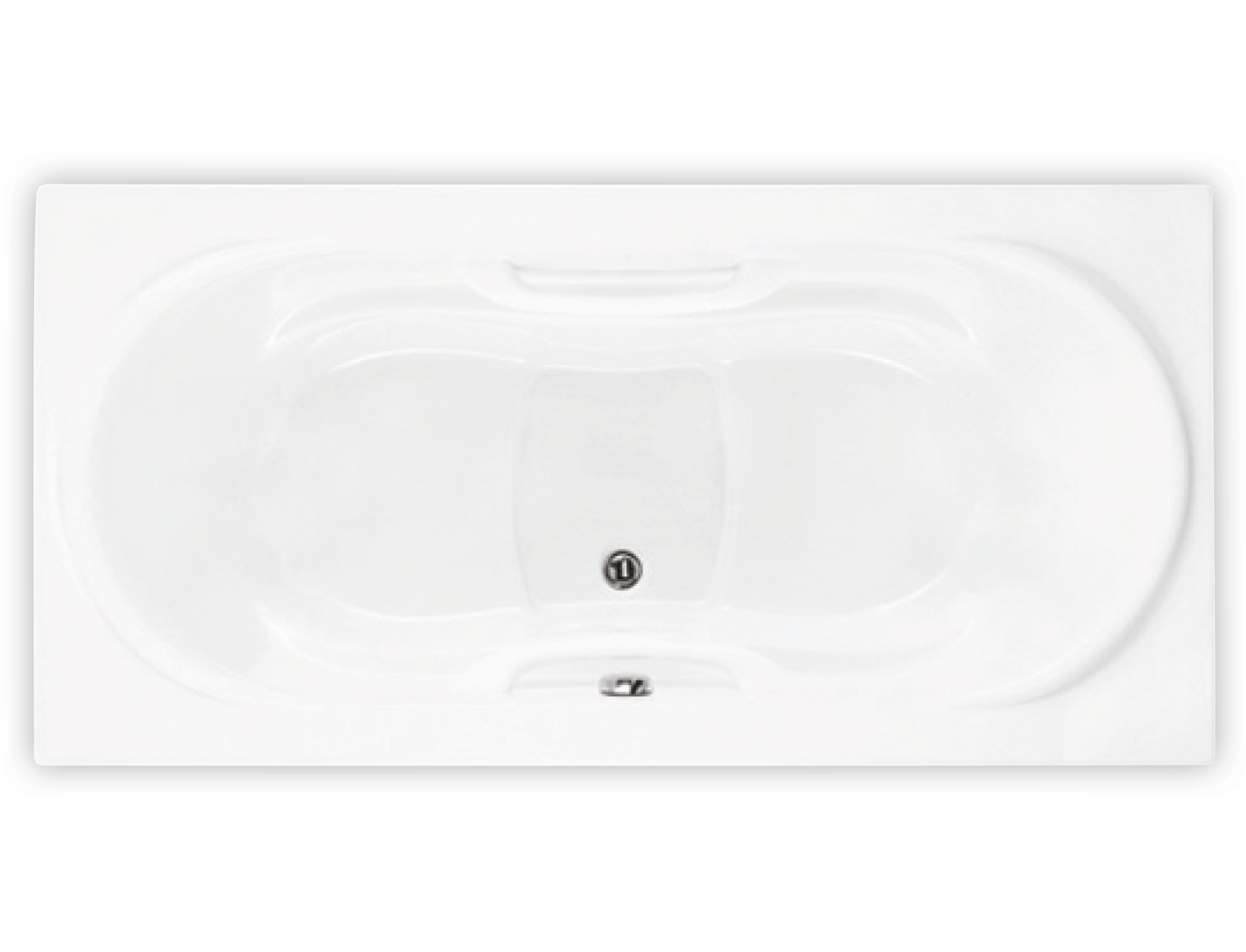 Bainultra Amma® 7242 alcove drop-in air jet bathtub for two Bainultra Amma® 7242 alcove drop-in air jet bathtub for two