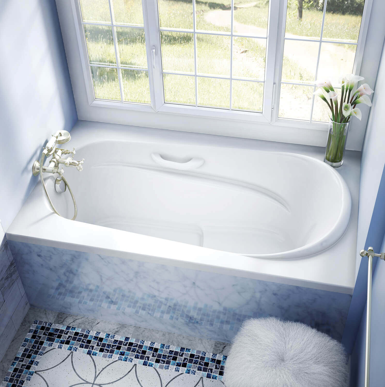 Bainultra Amma® 6036 alcove drop-in air jet bathtub for your modern bathroom Bainultra Amma® 6036 alcove drop-in air jet bathtub for your modern bathroom