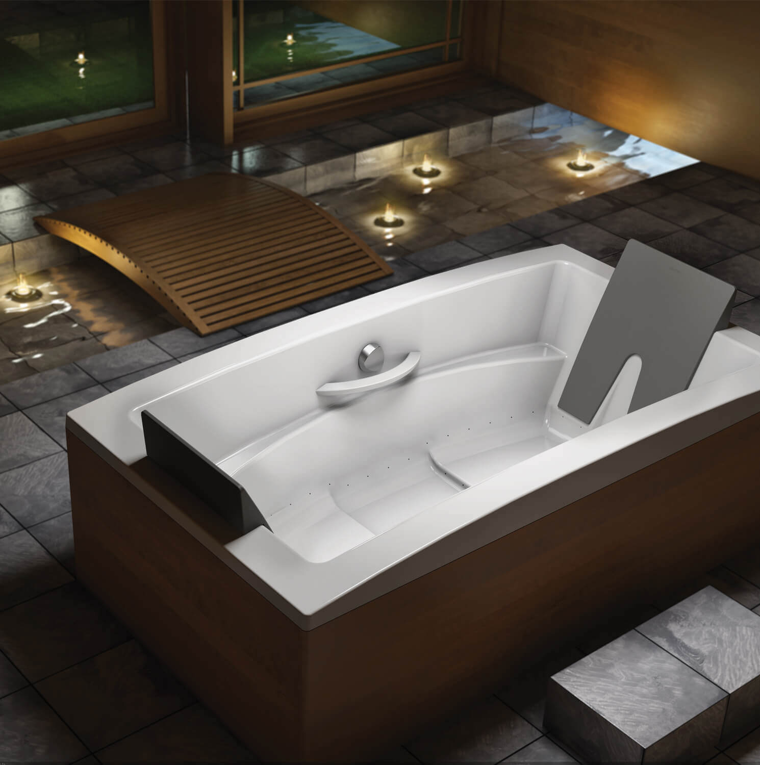 Bainultra Inua® 7240 two person drop-in air jet bathtub for your modern bathroom Bainultra Inua® 7240 two person drop-in air jet bathtub for your modern bathroom