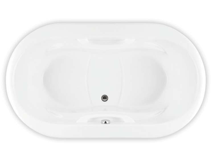 Bainultra Amma® Oval 7242 drop-in undermount air jet bathtub for two Bainultra Amma® Oval 7242 drop-in undermount air jet bathtub for two