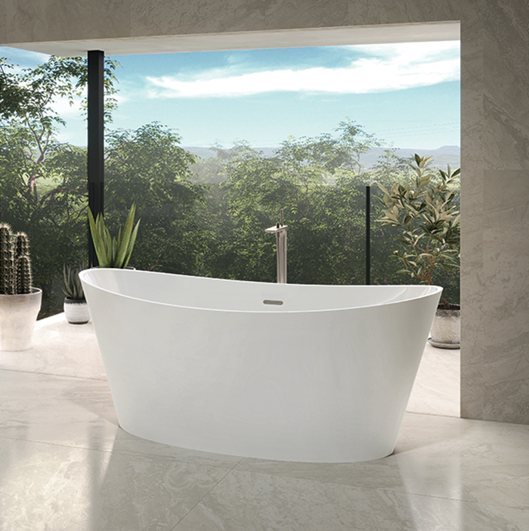 Bainultra Evanescence® collection freestanding alcove air jet bathtub for your modern bathroom Bainultra Evanescence® collection freestanding alcove air jet bathtub for your modern bathroom